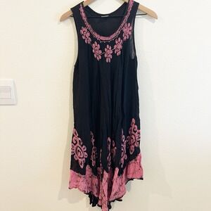 Womens Dress One Size Black Oversized Flowy Whimsigoth Fairy Grunge Hippie Boho